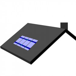 Konstrukce pro šikmou střechu s taškovou krytinou - 1x4 - 4,5m