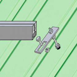 Konstrukce s kombivruty pro šikmou střechu (plech, šindel) - 2x4 - 4,2m