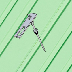 Konstrukce s kombivruty pro šikmou střechu (plech, šindel) - 1x4 - 4,2m