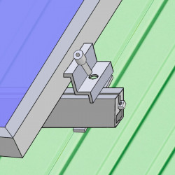Konstrukce s kombivruty pro šikmou střechu (plech, šindel) - 1x4 - 4,5m