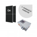 Set pro fotovoltaický ohřev vody se 6 panely Jetion Solar 455 - FVE 2,7 kWp
