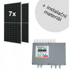 Set pro fotovoltaický ohřev vody - panely a MPPT regulátor OPL 9AC 3kW - PUIT 