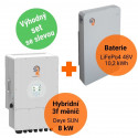 Výhodný set se slevou - hybridní měnič Deye SUN 8 kW + baterie LiFePO4 48V 10,2 kWh