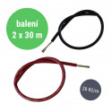 2 x 30 m - solární kabel 6 mm² H1Z2Z2-K 1500V