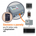 Set pro FV ohřev vody s 8 panely Jinko Solar 440 - FVE 3,6 kWp - s přepínačem sítí, regulátor DZD1.x AC 3kW PUIT