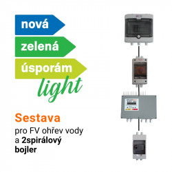 Sestava pro fotovoltaický ohřev vody NZÚ light pro 2spirálový bojler