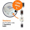 Set pro fotovoltaický ohřev vody pro 2 spirálový bojler - MPPT regulátor SolarEco DZD1.x Mini