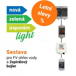 Sestava pro fotovoltaický ohřev vody NZÚ light pro 2spirálový bojler