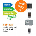 Sestava pro fotovoltaický ohřev vody NZÚ light pro 2spirálový bojler - MPPT regulátor SolarEco DZD1.x AC 3kW PUIT