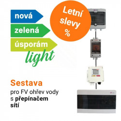 Set pro fotovoltaický ohřev vody NZÚ light s přepínačem sítí