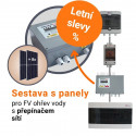 Set pro FV ohřev vody s 8 panely Jinko Solar 440 - FVE 3,6 kWp - s přepínačem sítí, regulátor DZD1.x AC 3kW PUIT