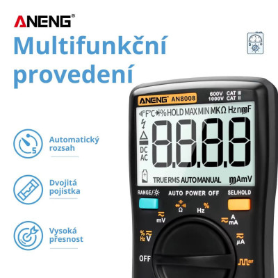 Multimetr - digitální ANENG AN8008