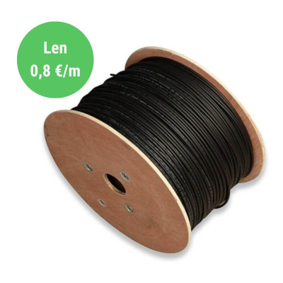 Solární kabel 6 mm² H1Z2Z2-K 1500V - 1000 m cívka - černý