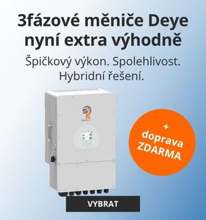 3fázové měniče Deye nyní extra výhodně